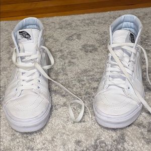 White Vans Canvas Hightops